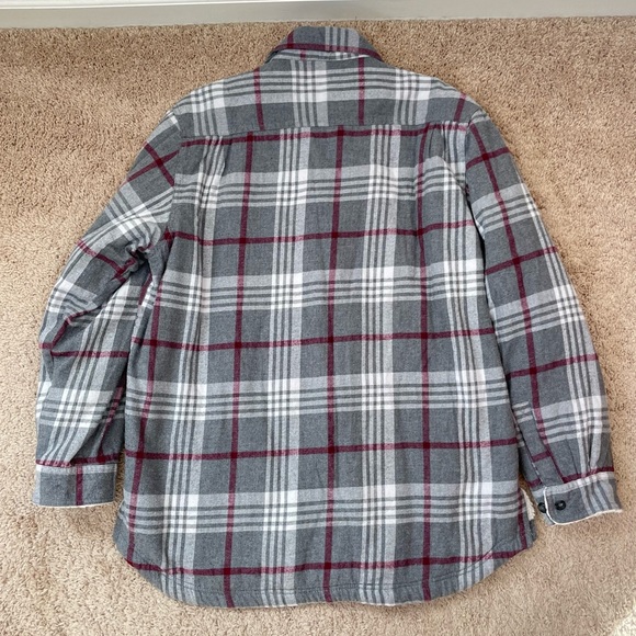 Club Room Men’s Plaid Flannel Sherpa Lined Shirt Jacket Cozy Shacket Size XL - Picture 15 of 16